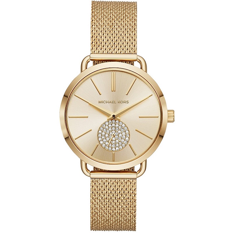 ｍｋ様 リクエスト 3点 おまとめ商品★★★ Michael Kors MK3844 Portia Gold Tone Mesh | Златист часовник за жени